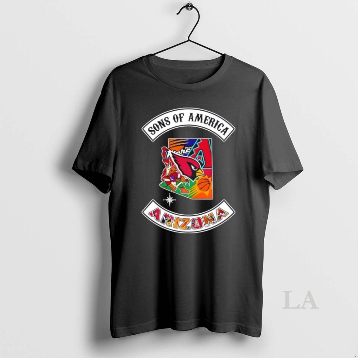 Original Son Of America Arizona Map Sports Logos Combine