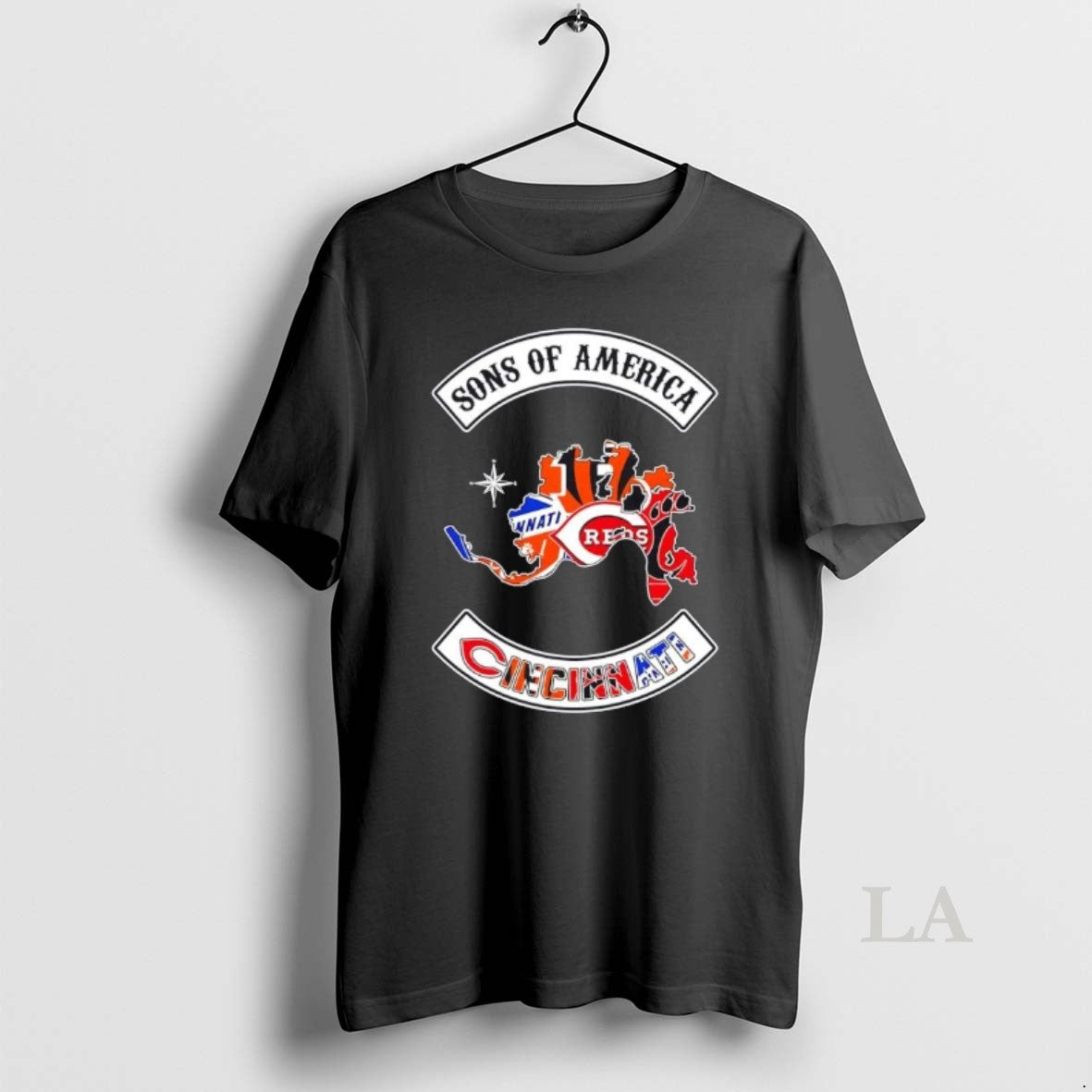 Original Son Of America Cincinnati Map Sports Logos Combine