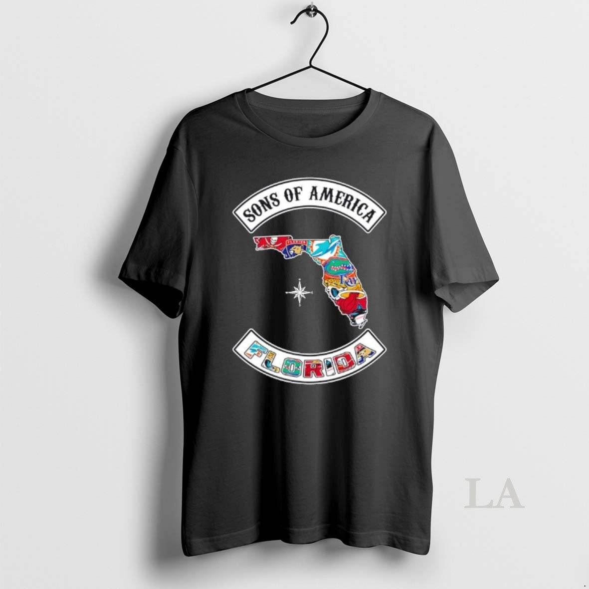 Original Son Of America Florida Map Sports Logos Combine