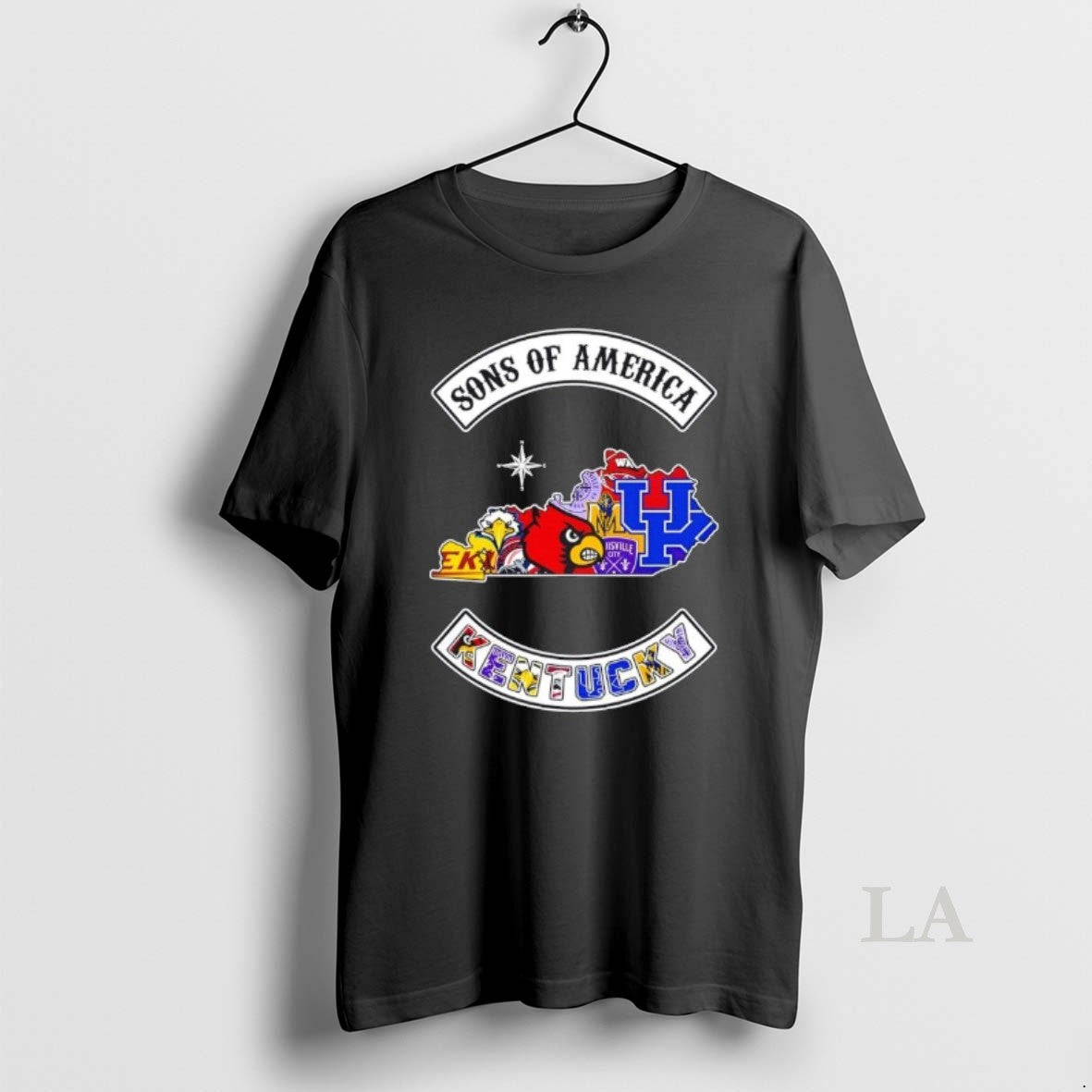 Original Son Of America Kentucky Map Sports Logos Combine