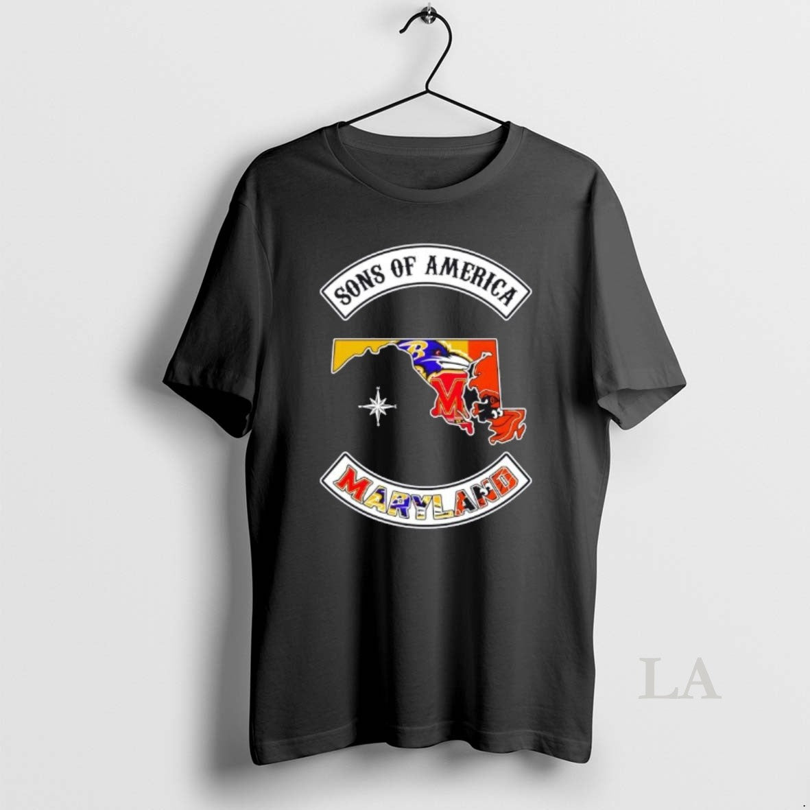 Original Son Of America Maryland Map Sports Logos Combine