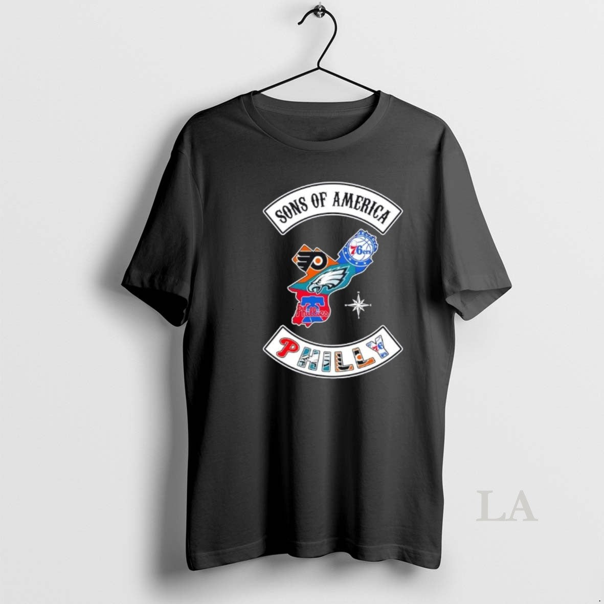 Original Son Of America Philadelphia Map Sports Logos Combine
