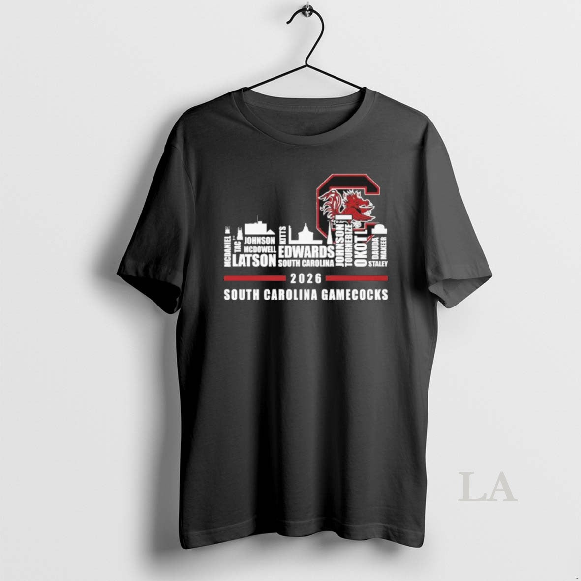 Original South Carolina Skyline 2026 South Carolina Gamecocks Players Name