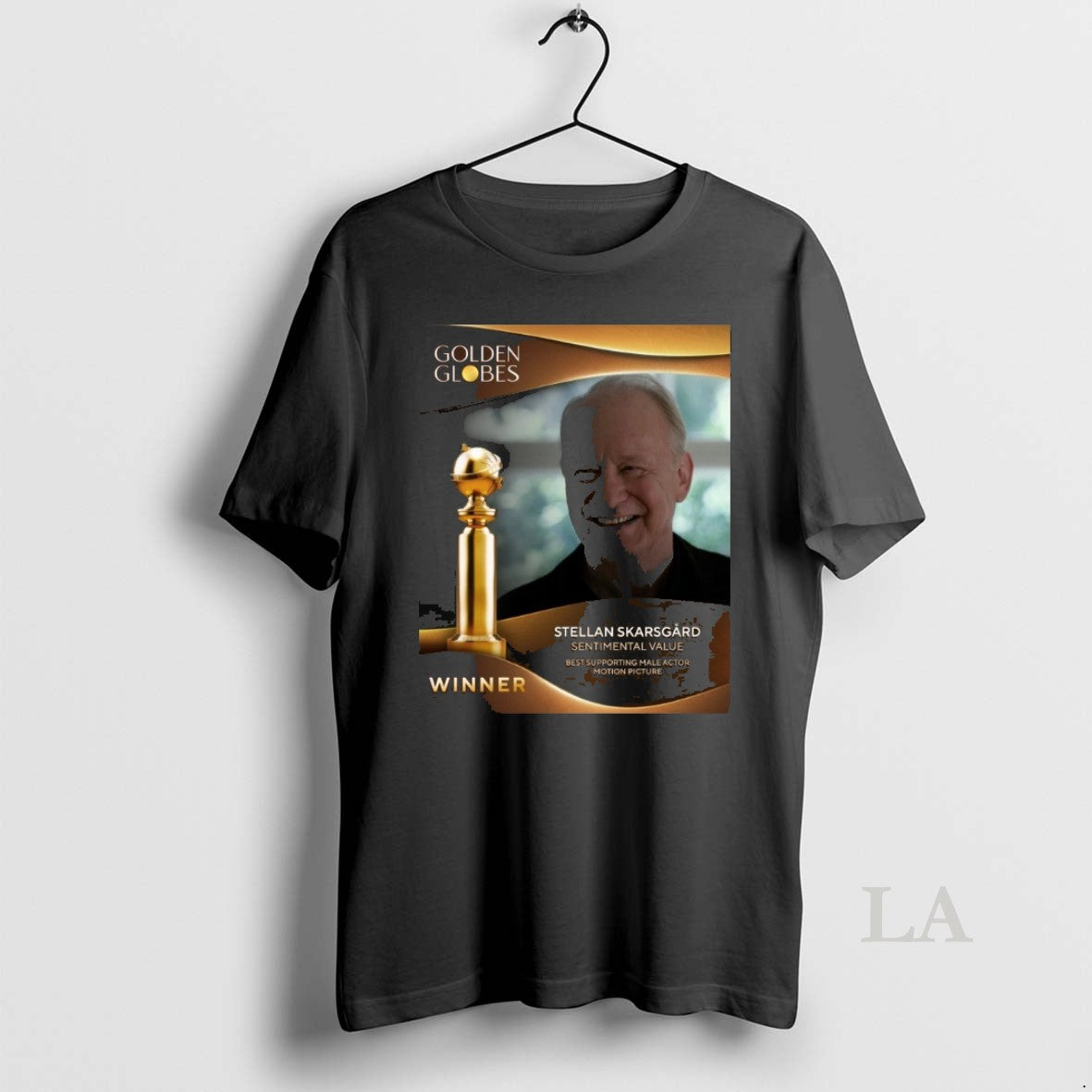 Original Stellan Skarsgard Sentimental Value Golden Globes Winner Best Supporting Male Actor Motion Picture