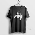 Original Swift Black And White Artistic Portrait Hand Gesture Music