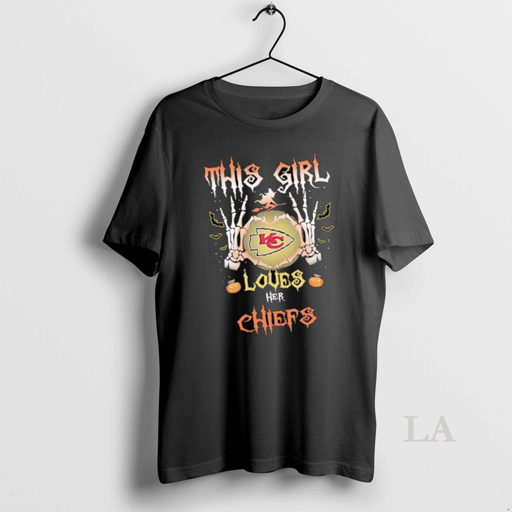 Original This Girl Loves Her Kansas City Chiefs Skeleton Hands