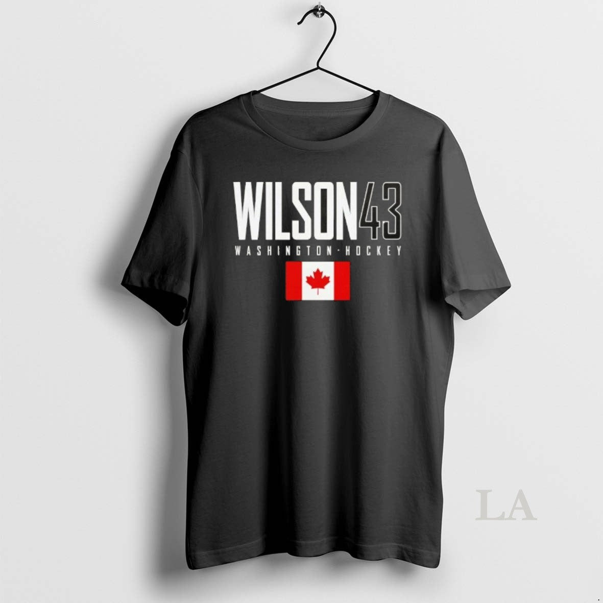 Original Tom Wilson 43 Washington Capitals Canada Flag Elite