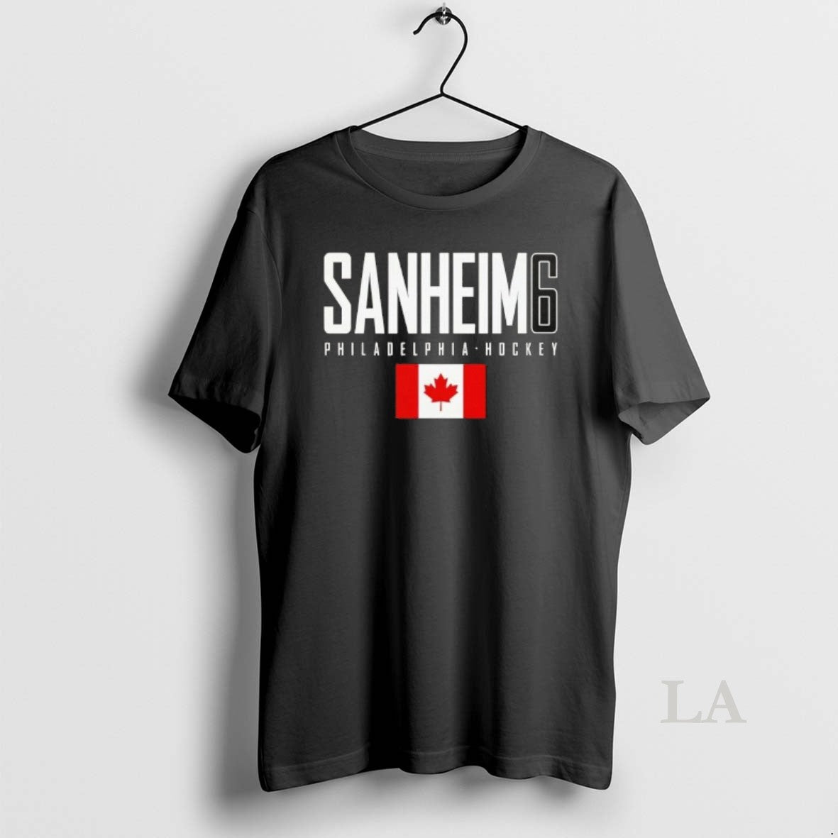 Original Travis Sanheim 6 Philadelphia Flyers Canada Flag Elite