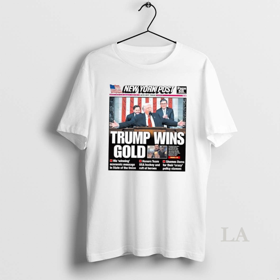 Original Trump Wins Gold New York Post Cover
