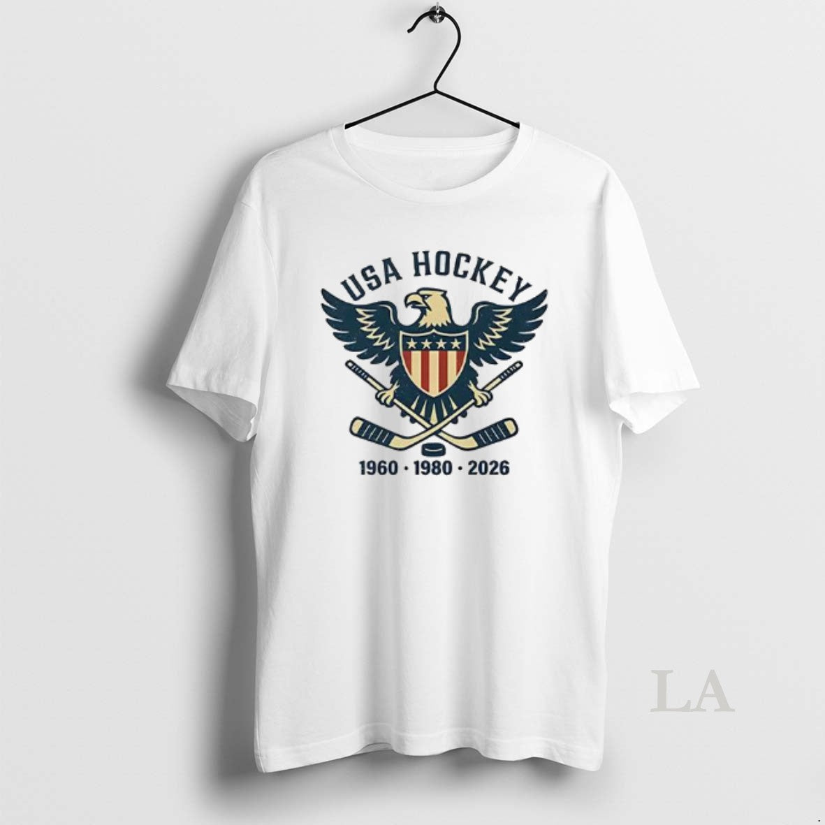 Original Usa Hockey 1960 1980 2026 Champions Eagle Logo