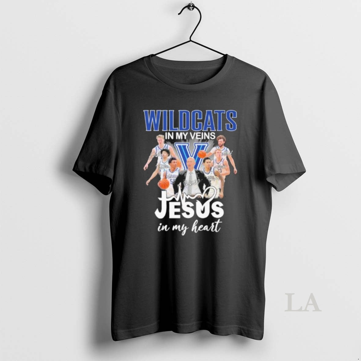 Original Villanova Mens Basketball In My Veins Jesus In My Heart