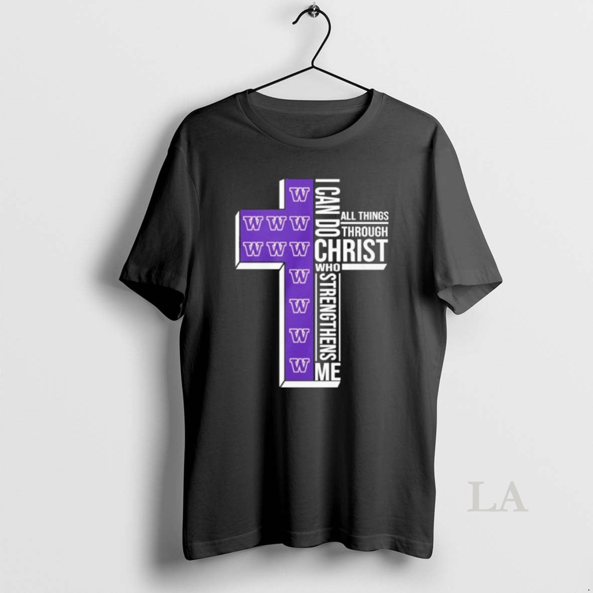 Original Washington Basketball Logo I Can Do All Things Through Christ Who Strengthens Me