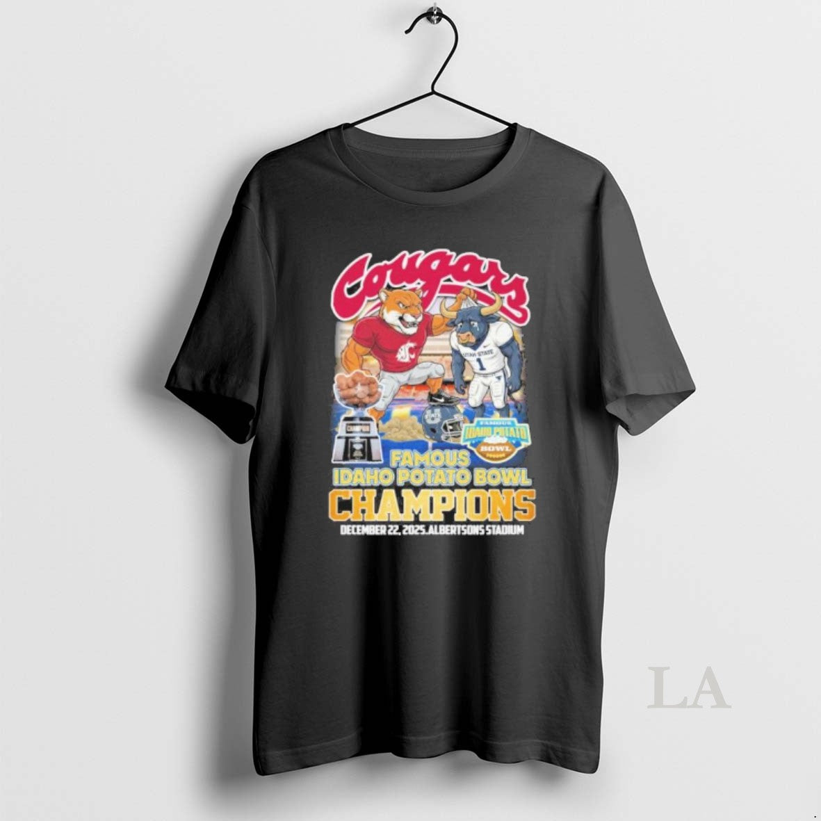 Original Washington State Cougars Mascot 2025 Idaho Potato Bowl Champions
