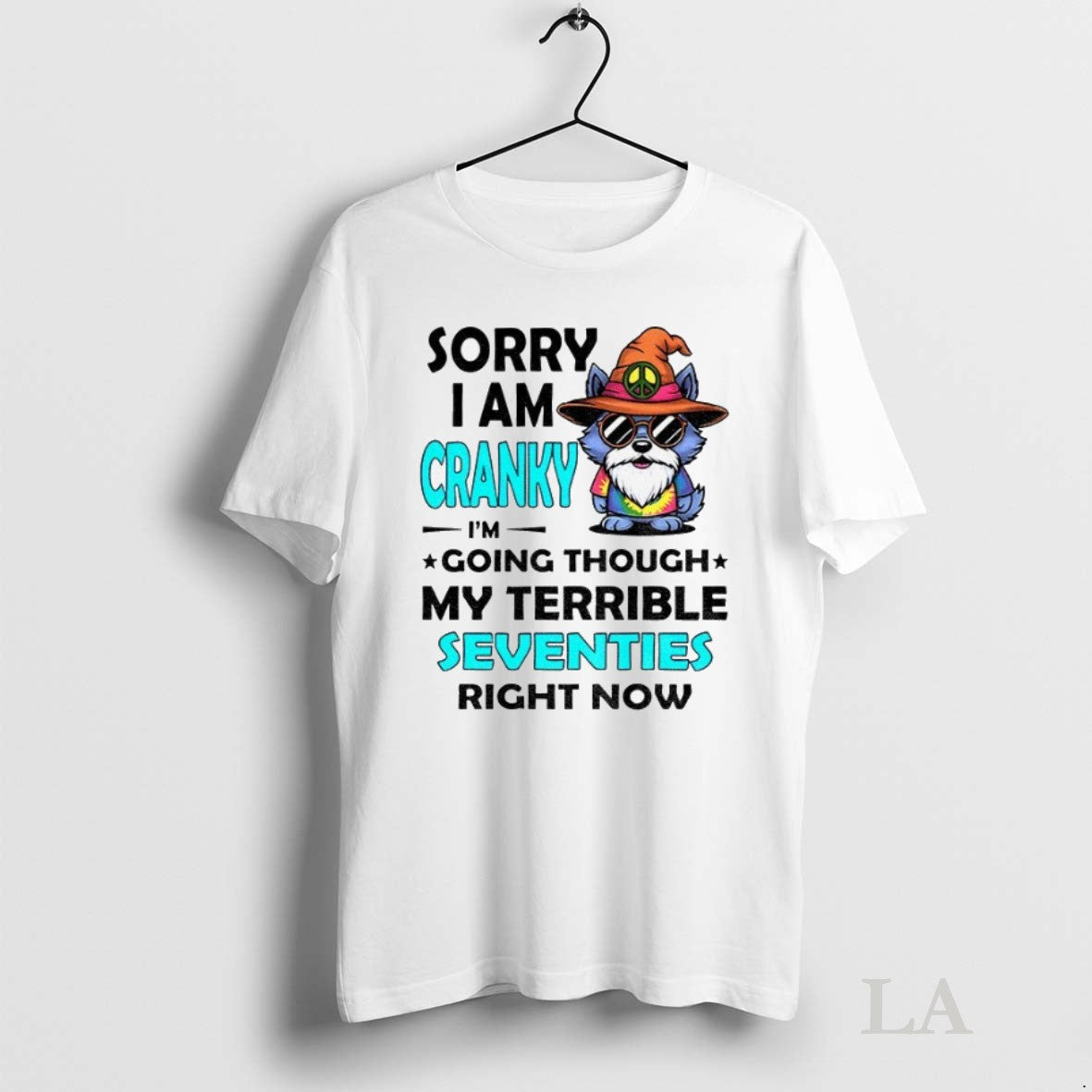 Original Wolf Sorry I Am Cranky Im Going Through My Terrible Seventies Right Now Unisex , , , Long Sleeve Tee