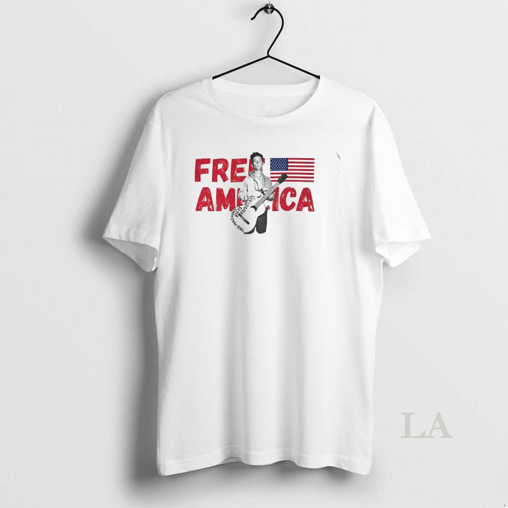 Original Woody Guthrie Free America This Machine Kills Fascists Anti Fascist
