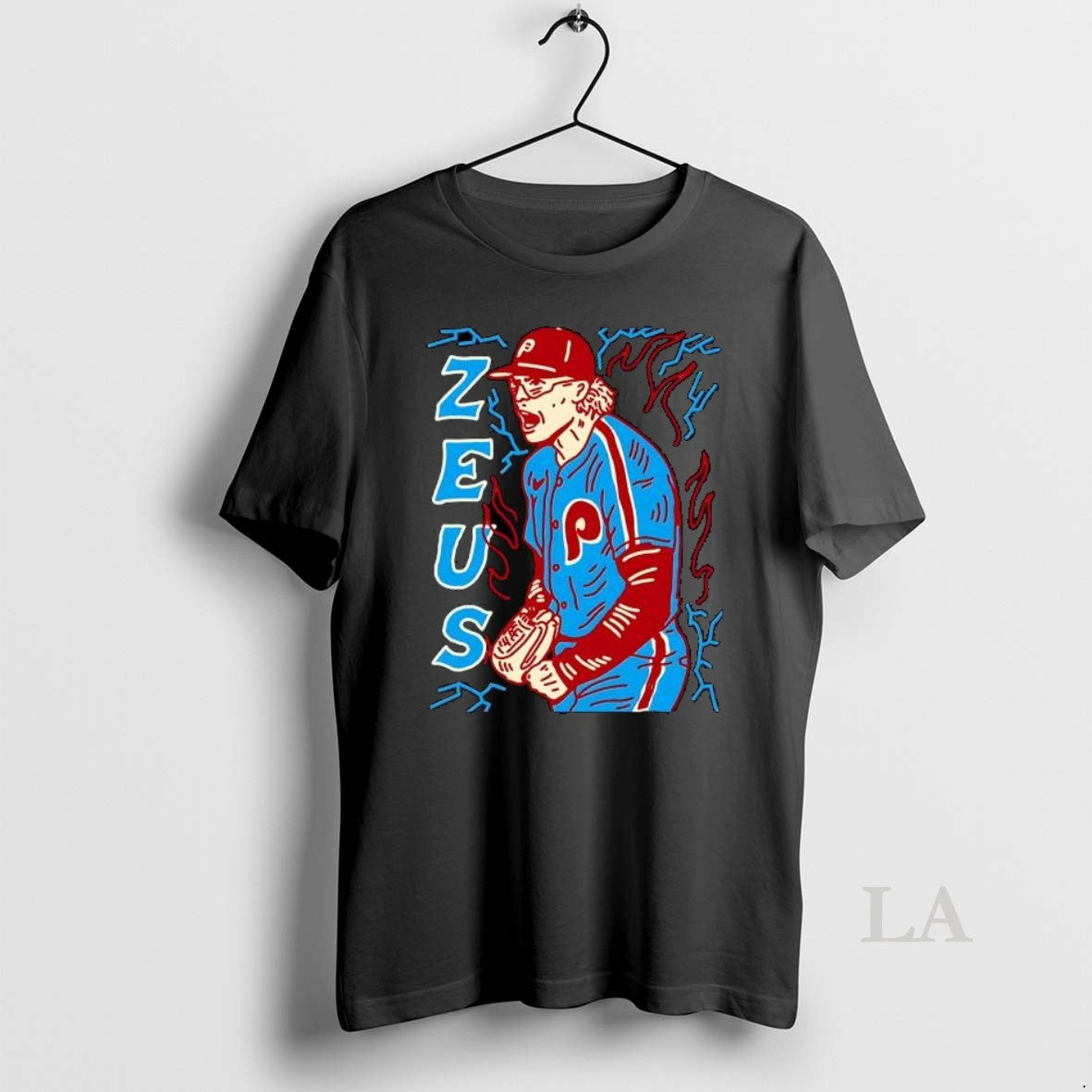 Original Zeus Philadelphia Phillies Baseball Pitcher Lightning Bolt
