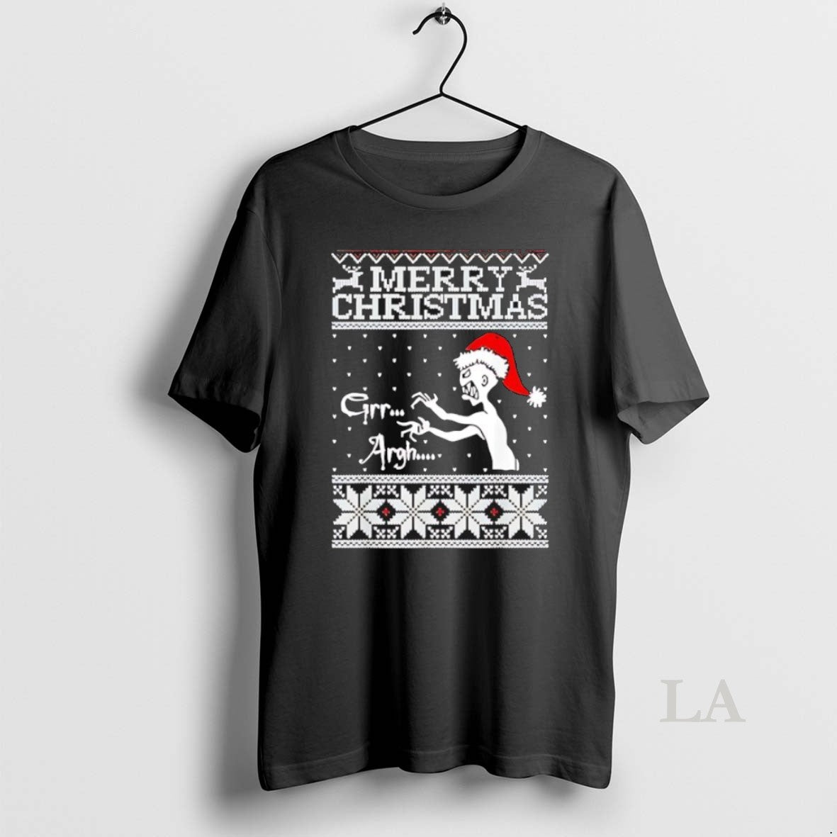 Original Zombie Santa Merry Christmas Grr Argh Ugly