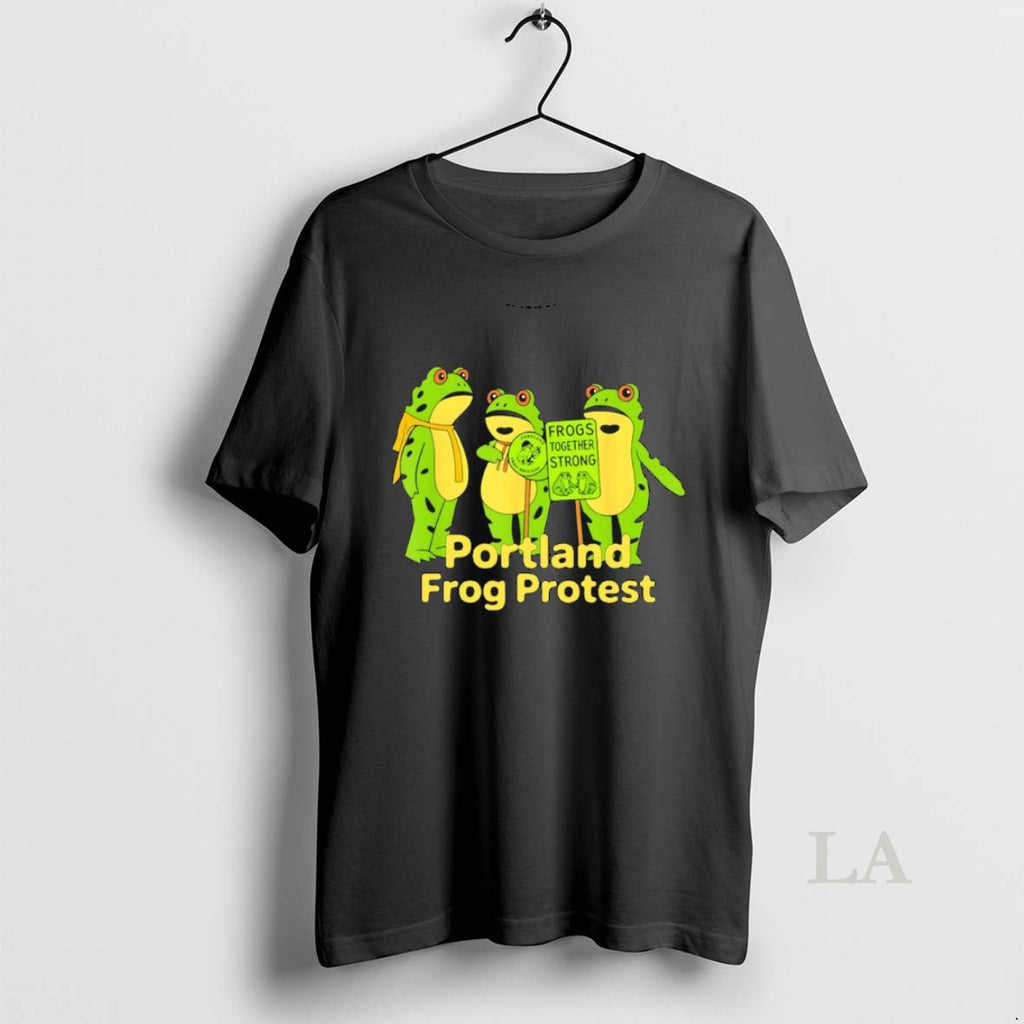 Original Portland Frog Protes Frogs Together Strong Anti Ice Anti Trump