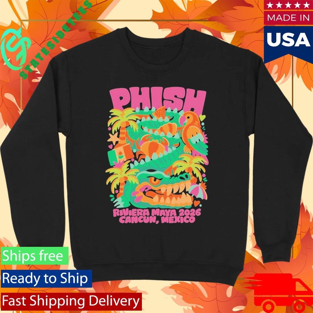 Phish Riviera Maya Winding Gator Cancun Mexico Unisex , , , Long Sleeve Tee