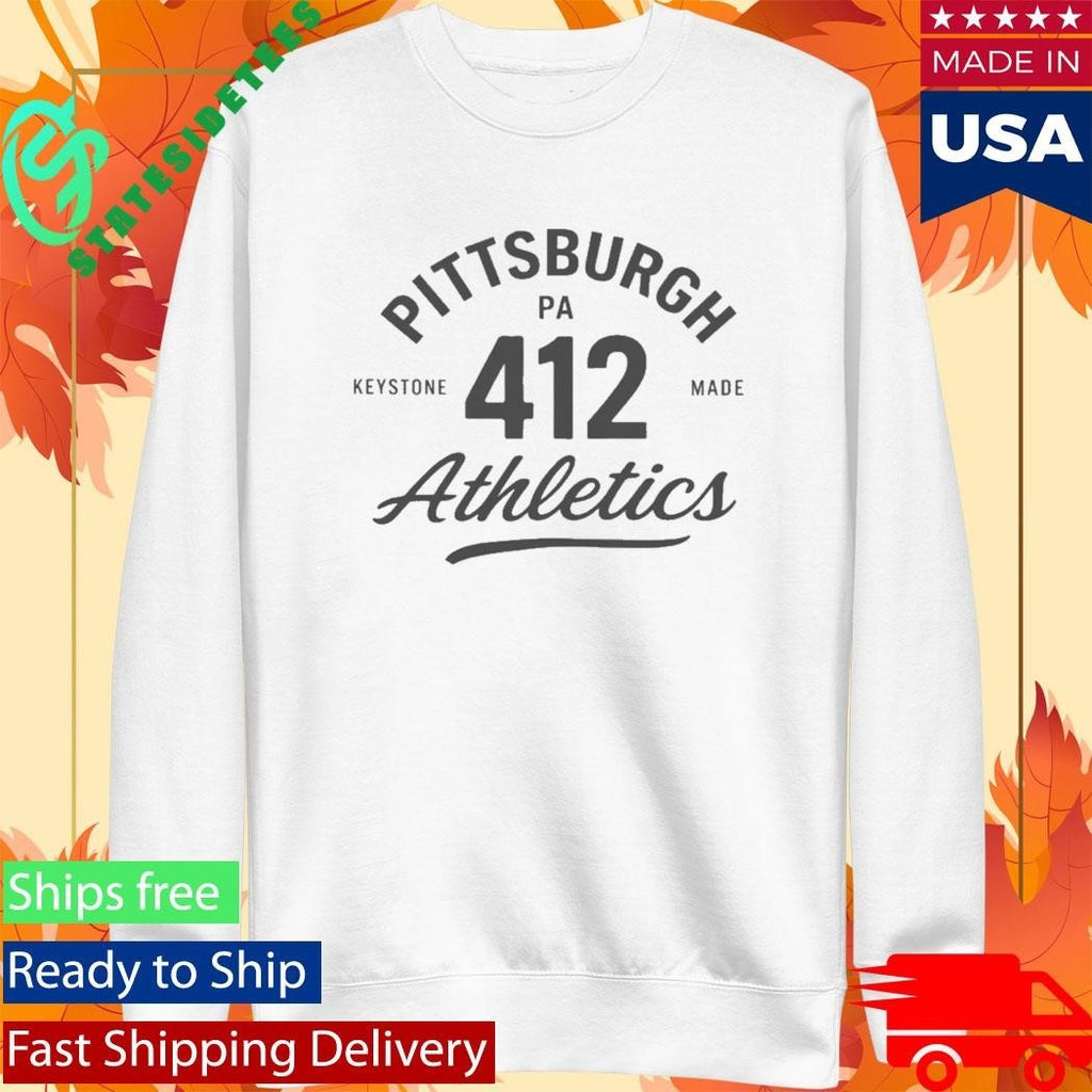 Pittsburgh Athletics Keystone 412 Shirt Unisex , , , Long Sleeve Tee