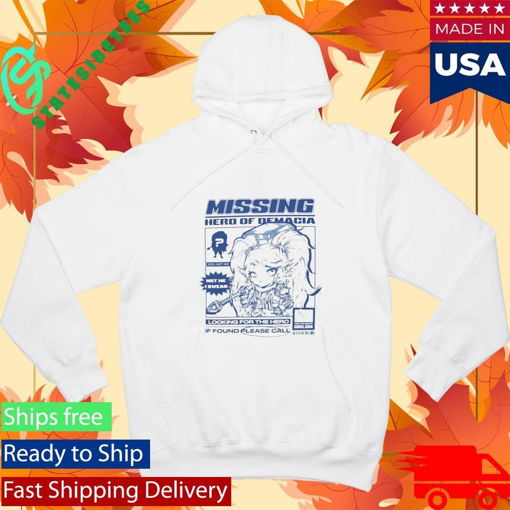 Poppy Missing Hero Of Demacia Shirt Unisex , , , Long Sleeve Tee