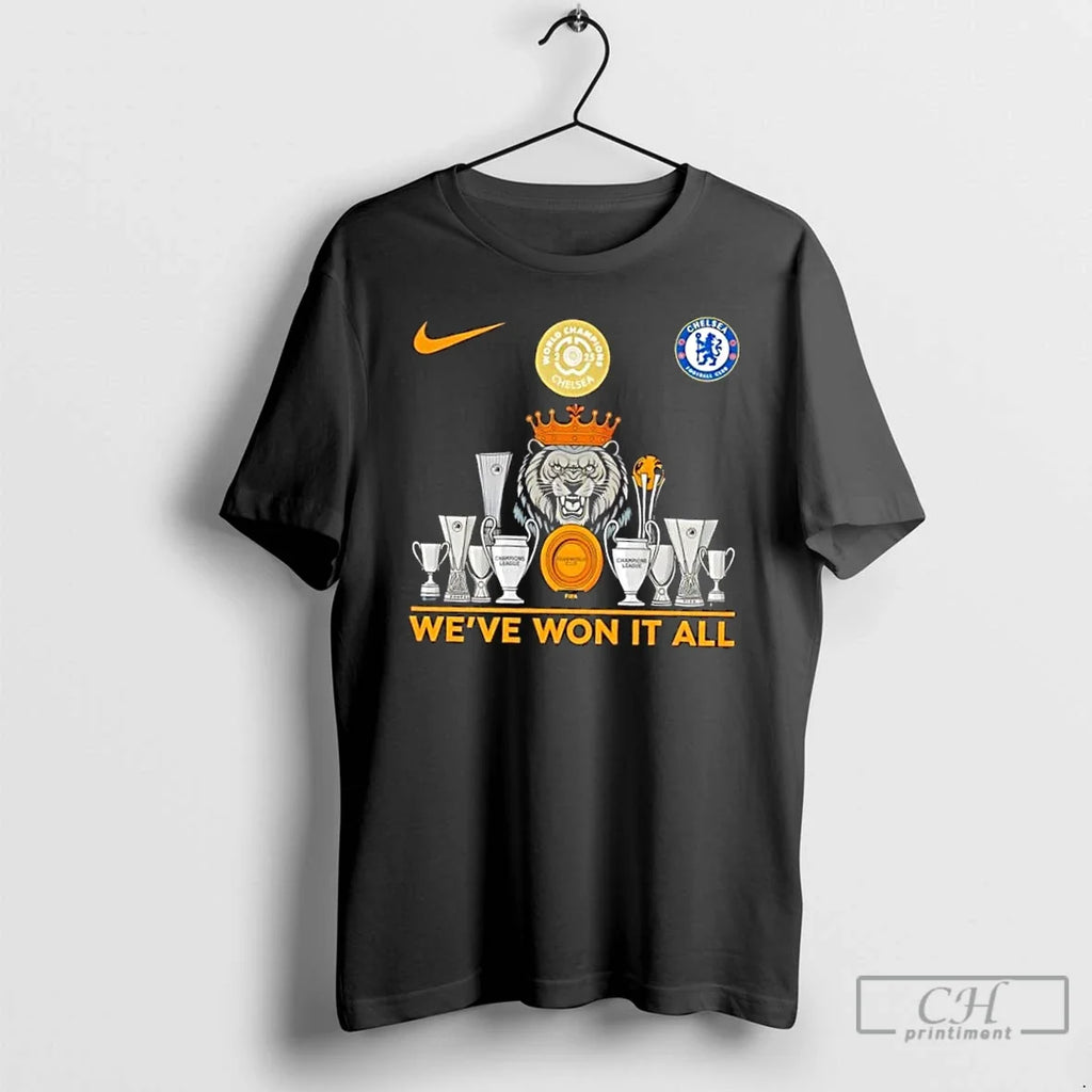 Premium 2025 World Champions Chelsea Fc Weve Won It All Trophies T Shirts Unisex , , , Long Sleeve Tee
