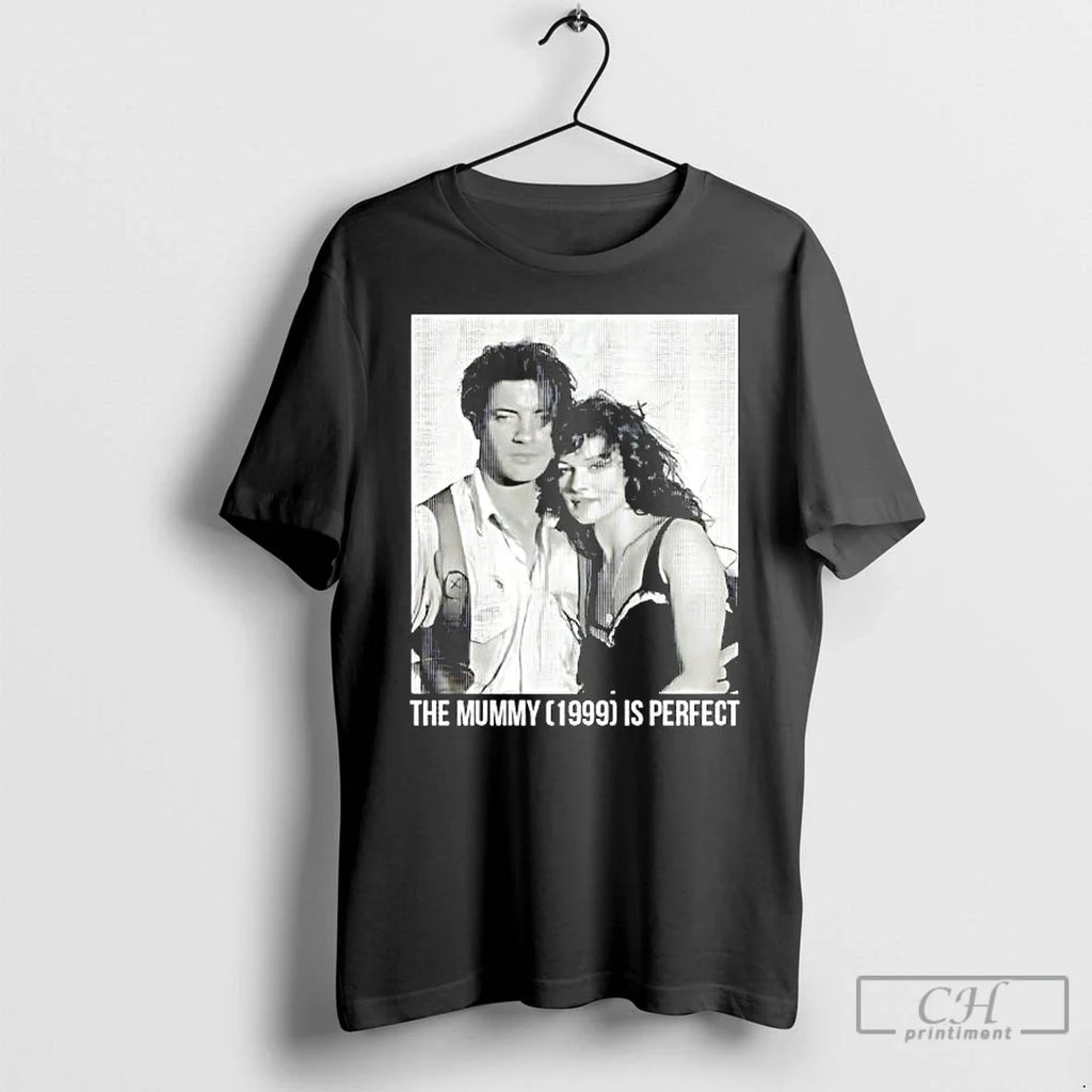 Premium Brendan Fraser And Rachel Weisz The Mummy 1999 Film Is Perfect T Shirts Unisex , , , Long Sleeve Tee