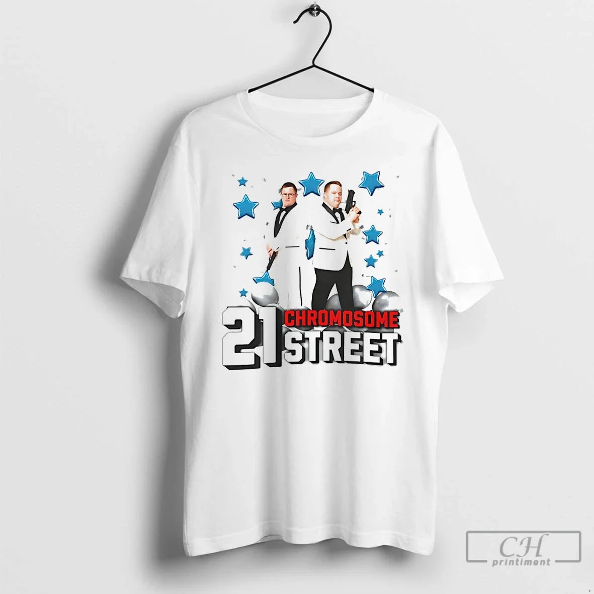 Premium Chromosome 21 Street Down Syndrome Graphic T Shirts Unisex , , , Long Sleeve Tee