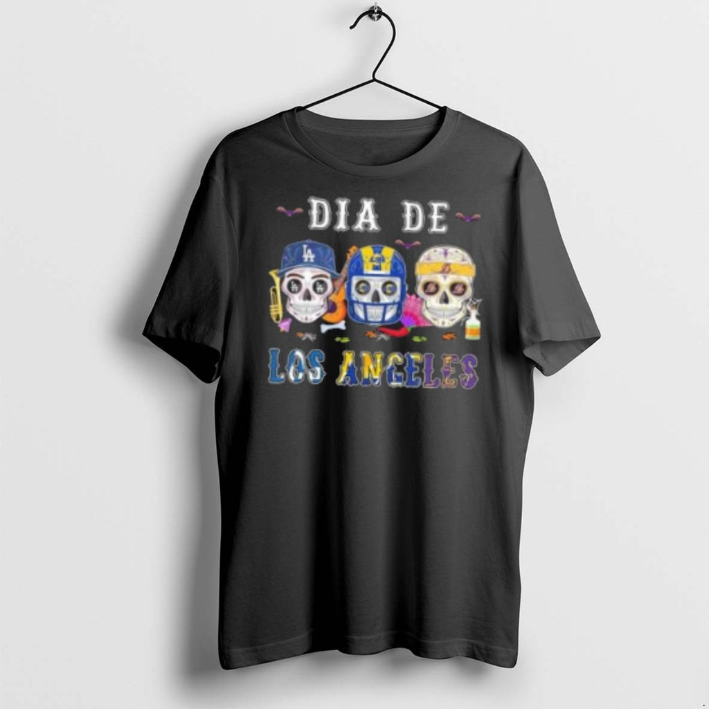 Premium Dia De Los Angeles City Sports Sugar Skull 2025 T Shirts