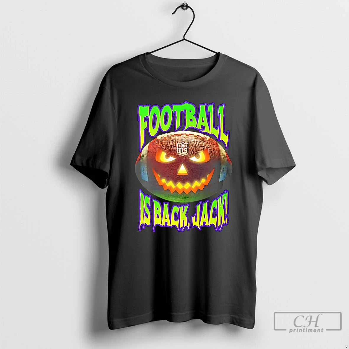 Premium Football Is Back Jack Halloween T Shirts Unisex , , , Long Sleeve Tee