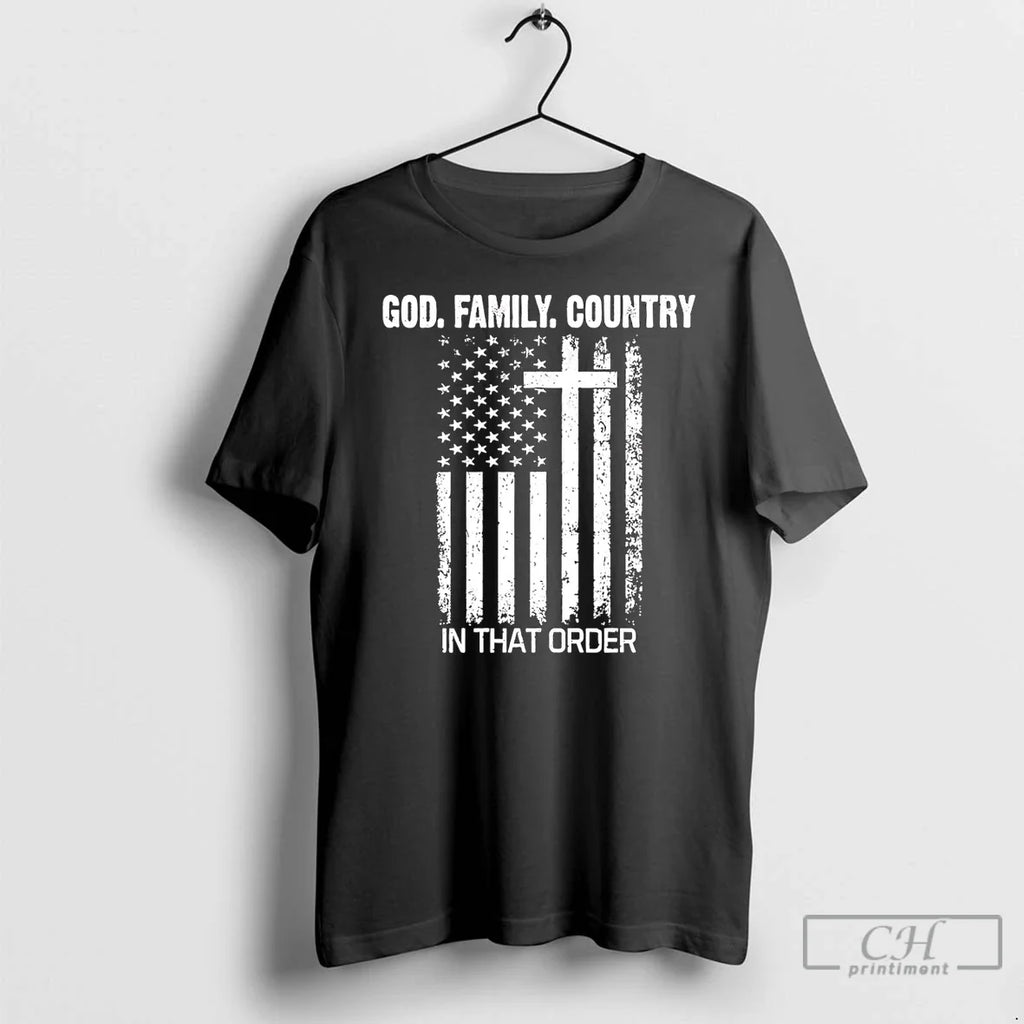 Premium God Family Country In That Order T Shirts Unisex , , , Long Sleeve Tee
