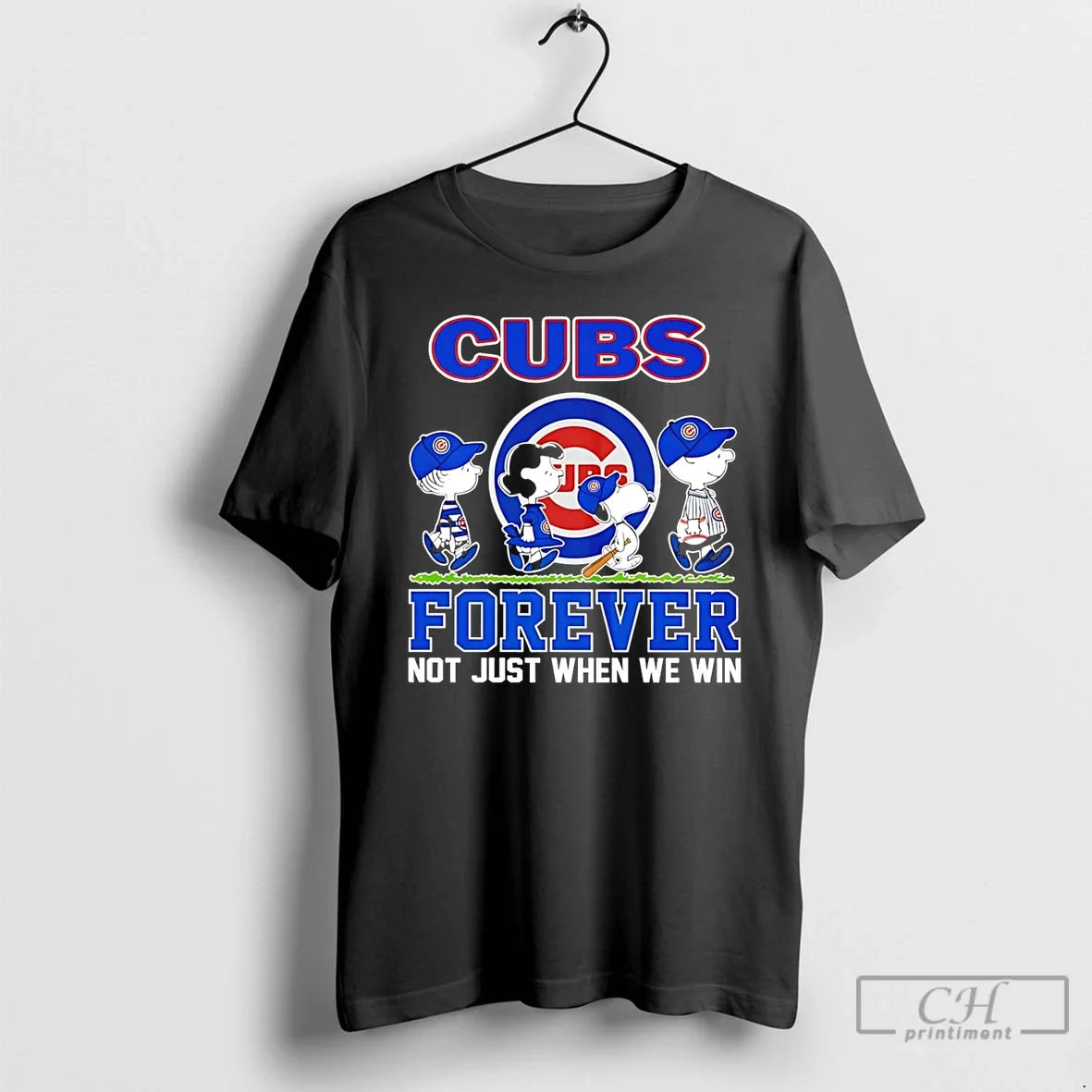 Premium Peanuts Characters X Chicago Cubs Forever Not Just When We Win T Shirts Unisex , , , Long Sleeve Tee