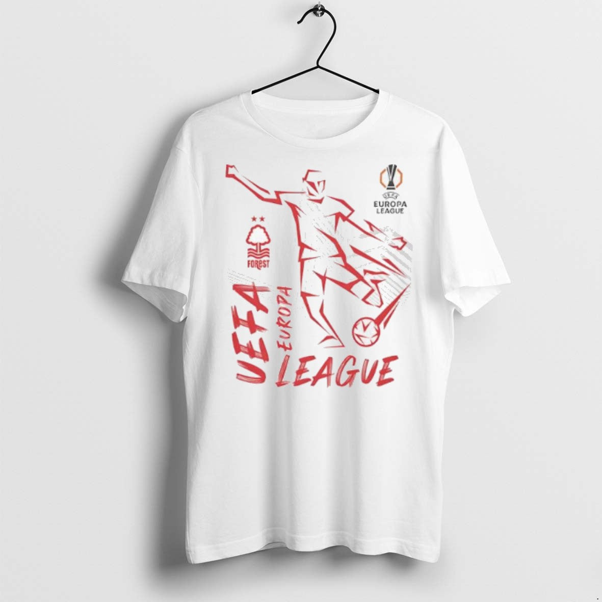 Premium Uefa Europa League Forest Player Logo T Shirts