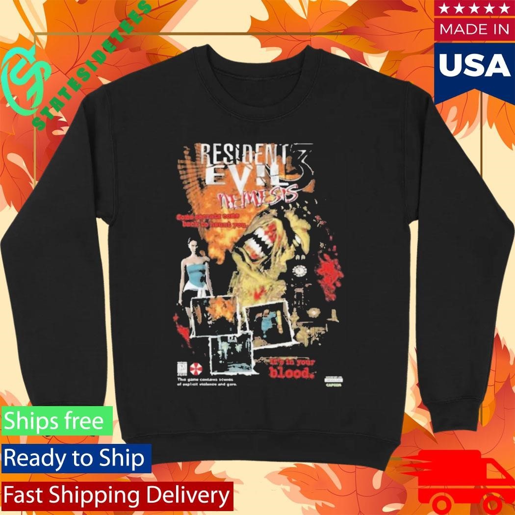 Resident Evil 3 Return To Raccoon City Shirt Unisex , , , Long Sleeve Tee