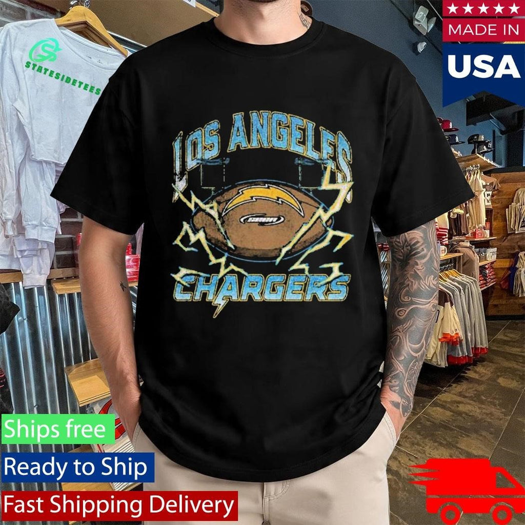 Seen X Los Angeles Chargers Black Power Grid Shirt Unisex , , , Long Sleeve Tee