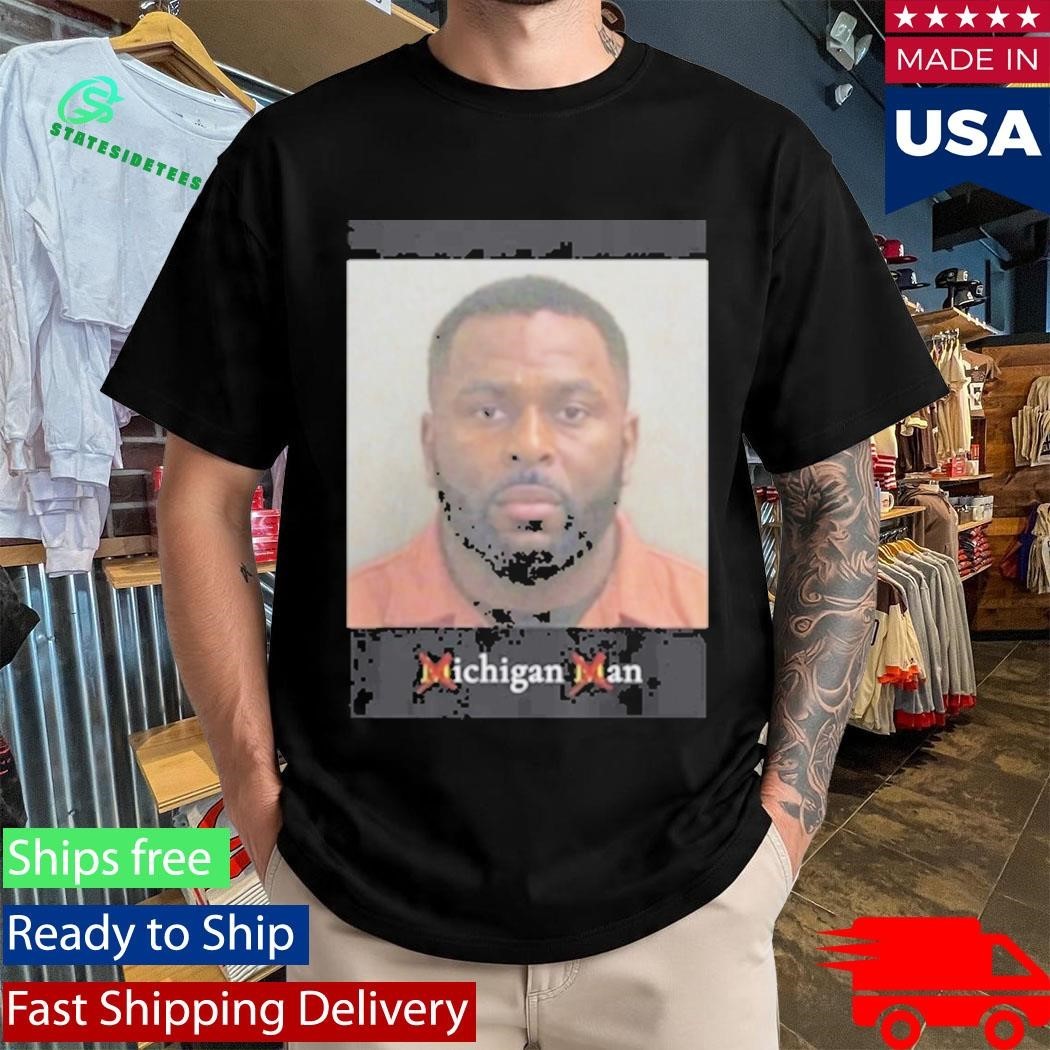 Sherrone Moore Mugshot Michigan Man Shirt Unisex , , , Long Sleeve Tee