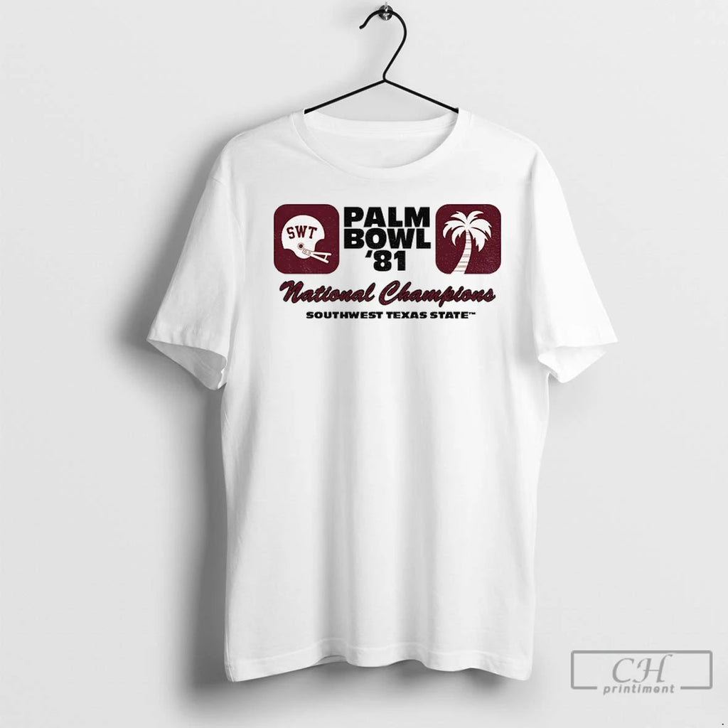 Southwest Texas State Palm Bowl 1981 National Championship T Shirts