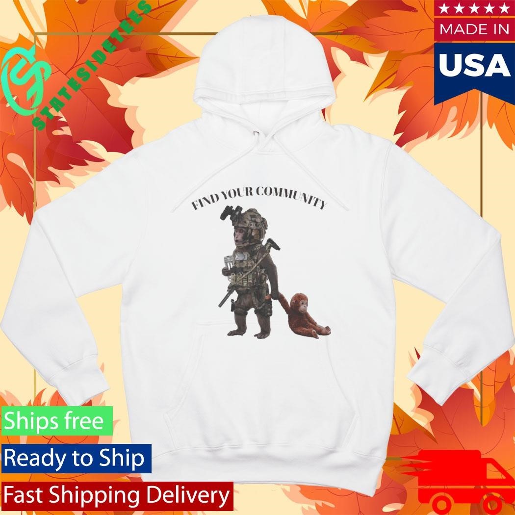 Tactical Punch The Monkey Find Your Community Shirt Unisex , , , Long Sleeve Tee