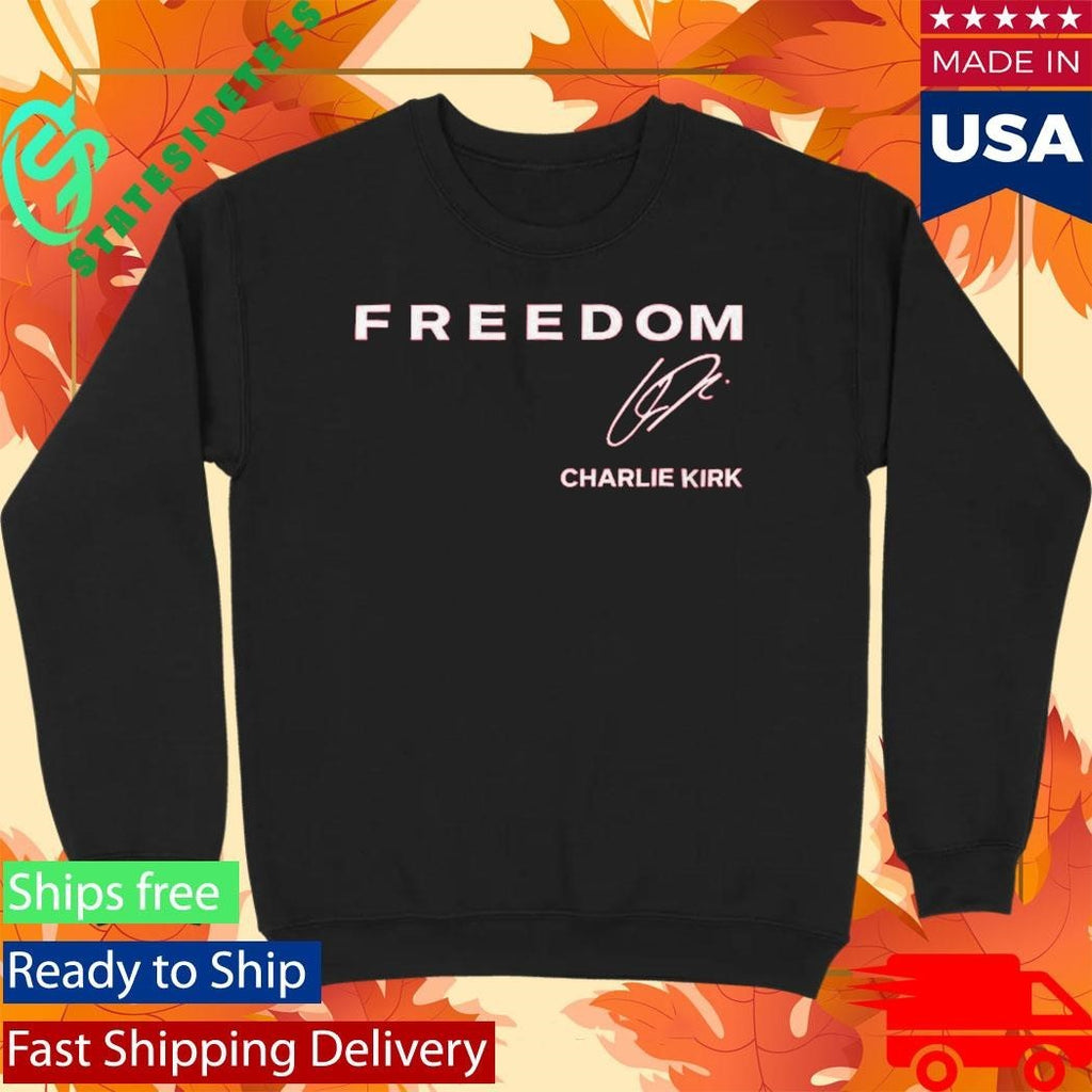 Target Employee Wearing Charlie Kirk Red Freedom Shirt Unisex , , , Long Sleeve Tee