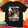 Thank You Coach Mike Tomlin 19 Seasons 2007 2025 Shirt Unisex , , , Long Sleeve Tee