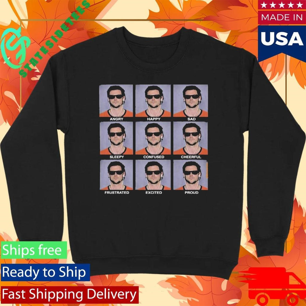 The Emotions Of Jarrett Stidham Shirt Unisex , , , Long Sleeve Tee