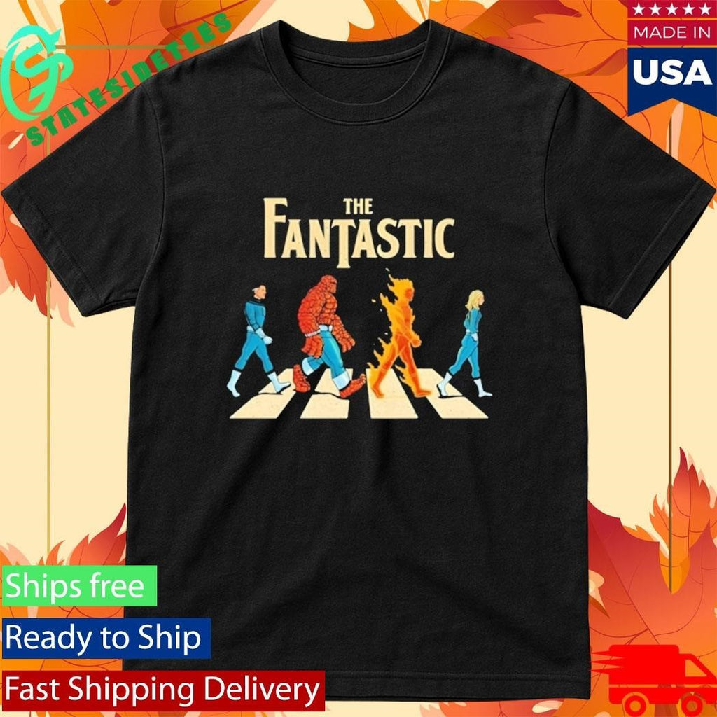 The Fantastic Four Superhero Team Walking Shirt Unisex , , , Long Sleeve Tee