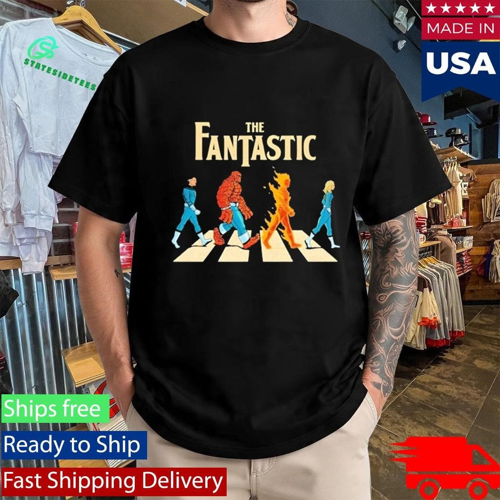 The Fantastic Four Superhero Team Walking Shirt Unisex , , , Long Sleeve Tee