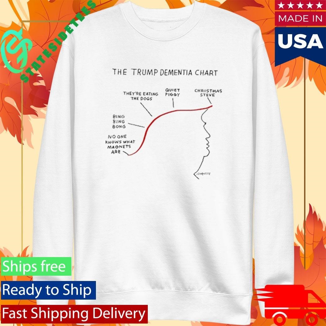 The Trump Dementia Chart Shirt Unisex , , , Long Sleeve Tee