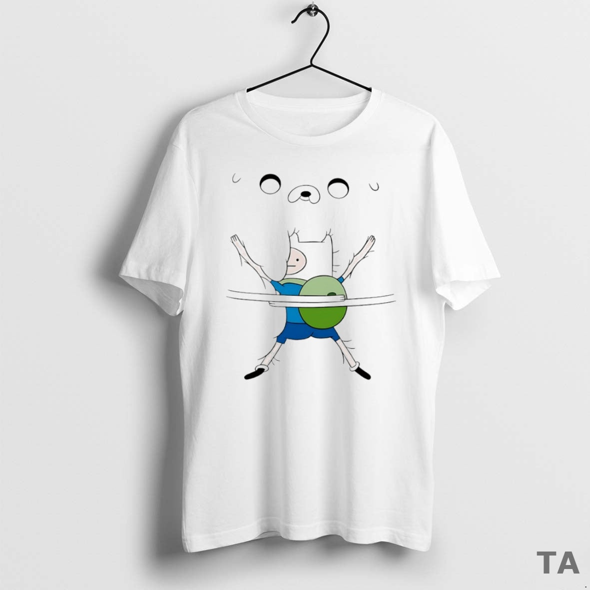 Top Adventure Time Bro Hug Circle T Shirt Sweater