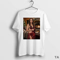 Top Angelina Jolie Wishes All Happy Christmas Circle T Shirt Sweater