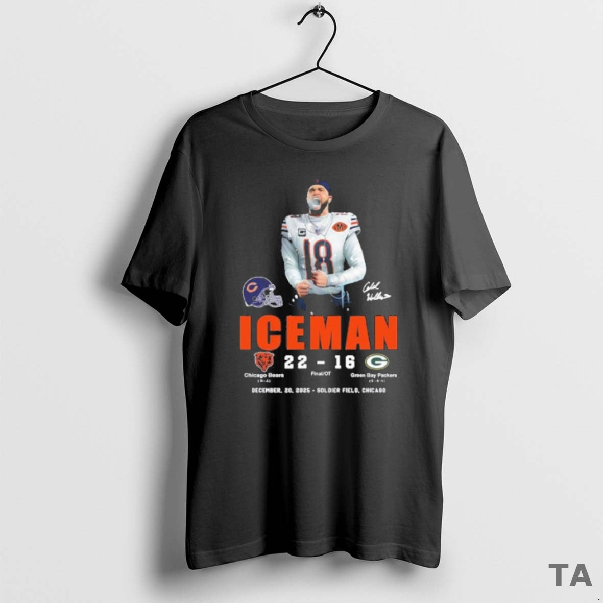 Top Caleb Williams Iceman Bears 22 16 Packers T Shirt Sweater