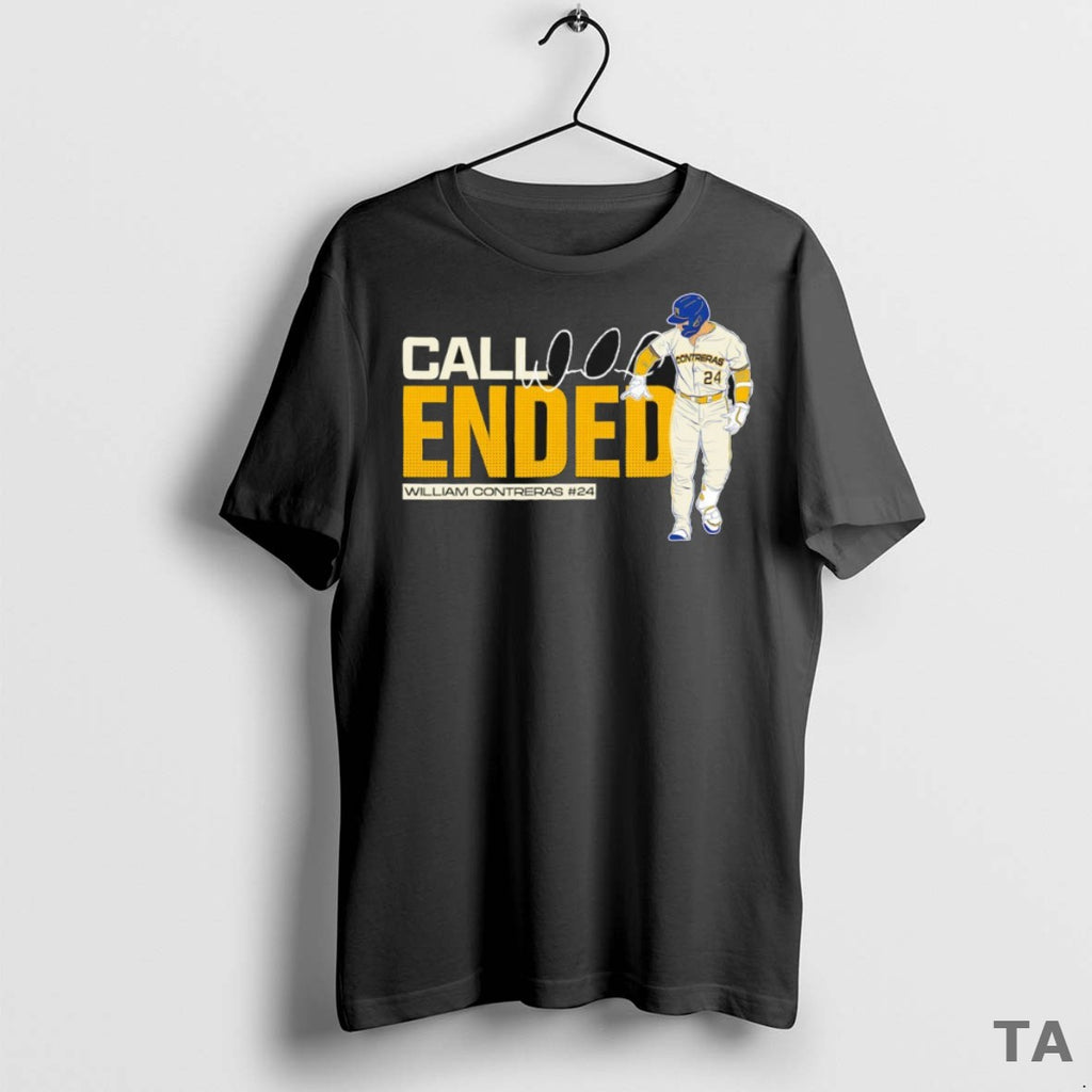 Top Call Ended William Contreras 24 Milwaukee Brewers Baseball Signature T Shirt Sweater
