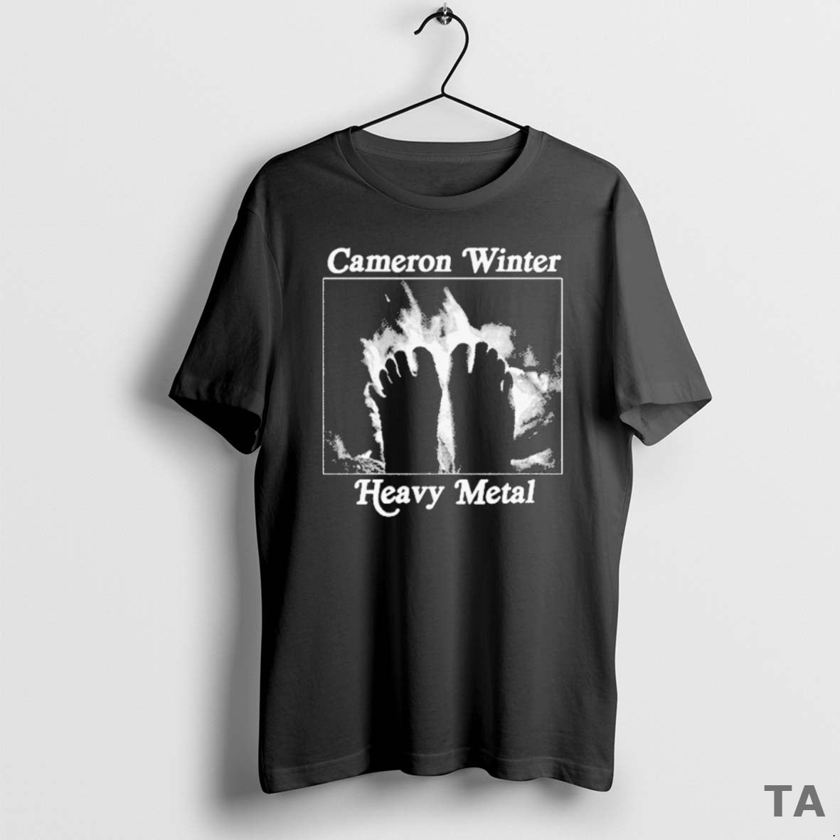 Top Cameron Winter Heavy Metal Flame T Shirt Sweater