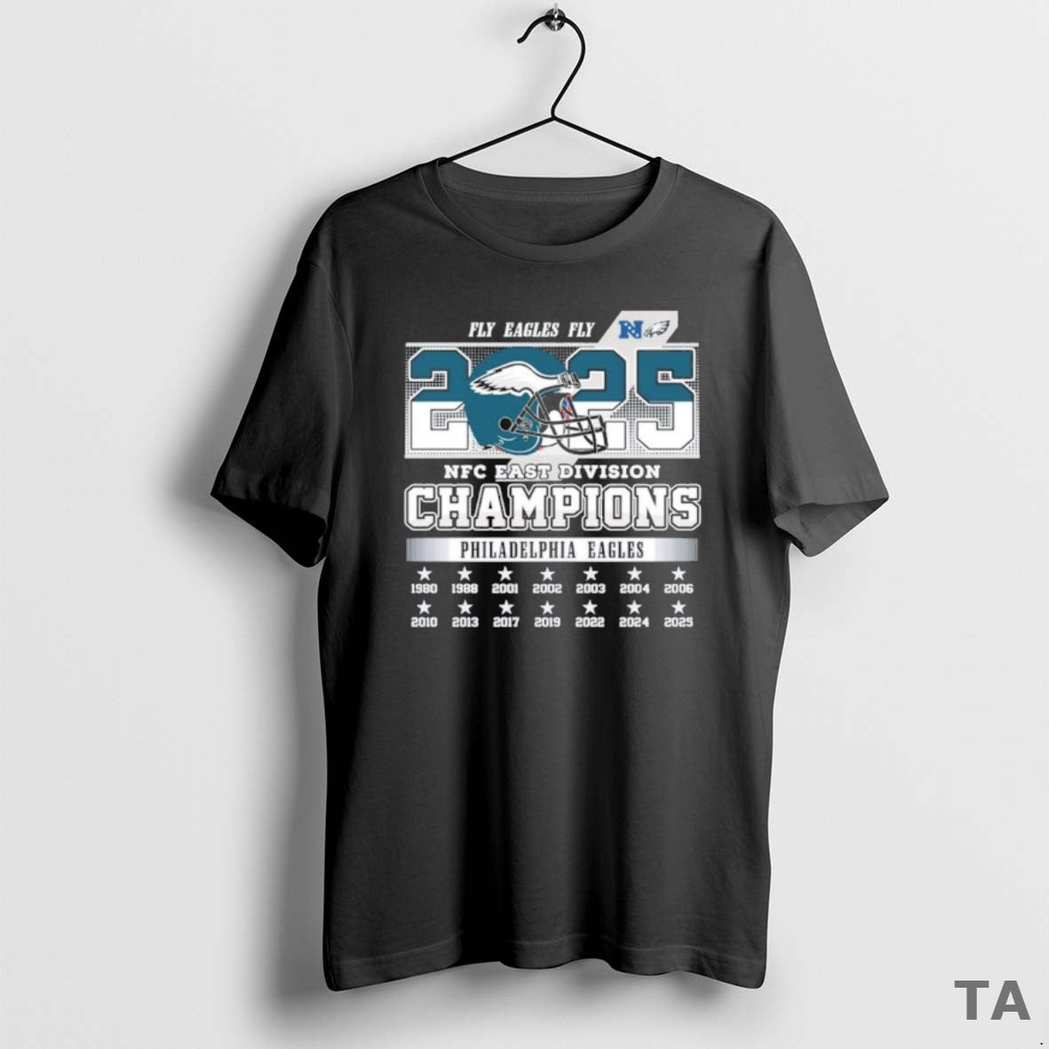 Top Fly Eagles Fly Nfc East 2025 Champions Philadelphia Eagles T Shirt Sweater